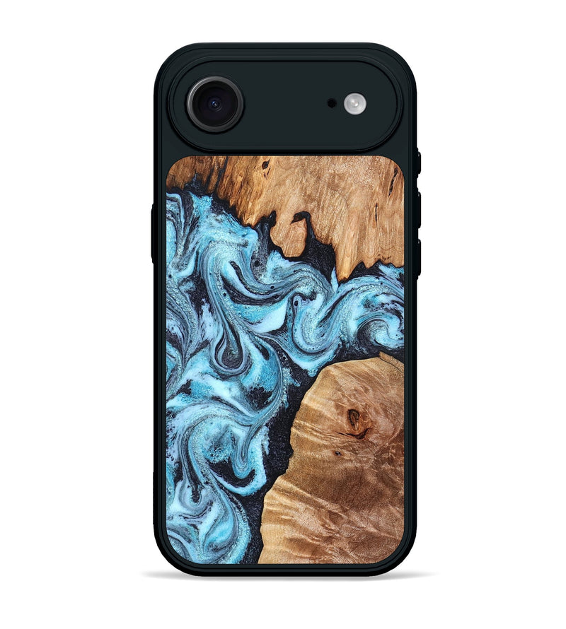iPhone 17 Air Wood Phone Case - Dillan (Blue, 827535)