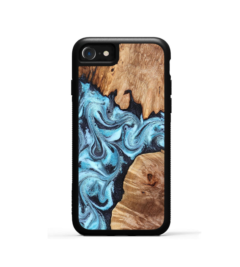 iPhone SE Wood Phone Case - Dillan (Blue, 827535)