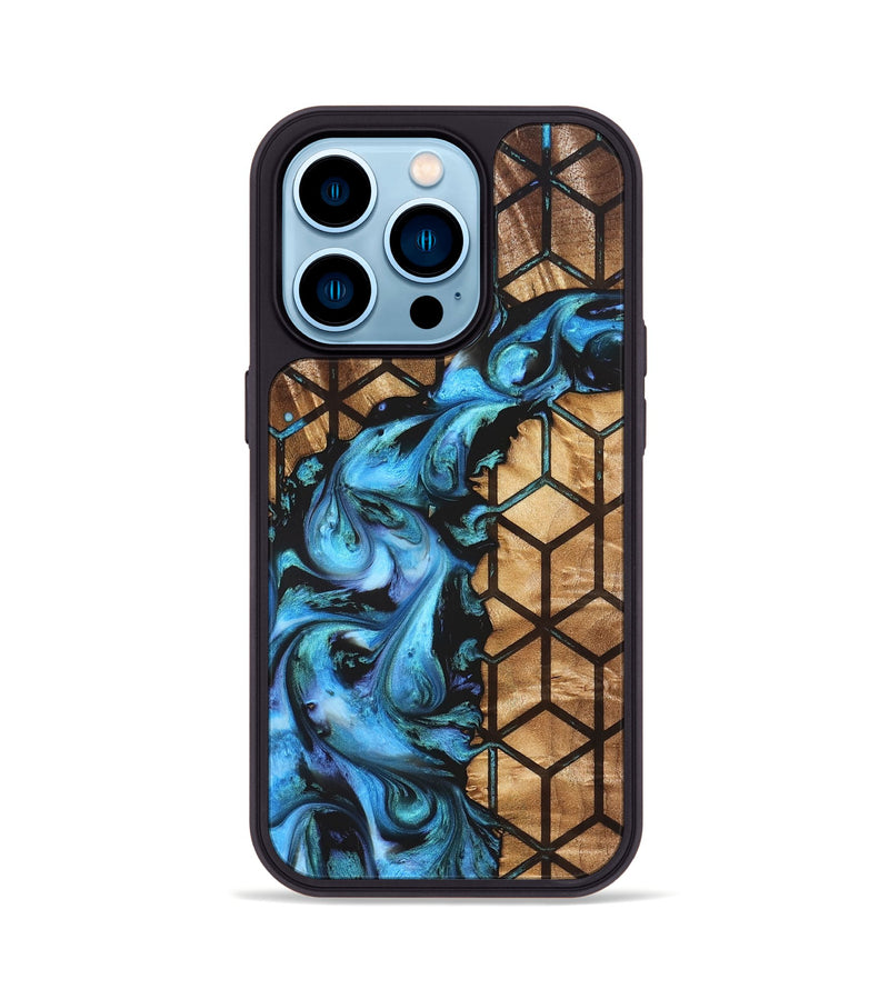 iPhone 14 Pro Wood Phone Case - Milo (Pattern, 827538)