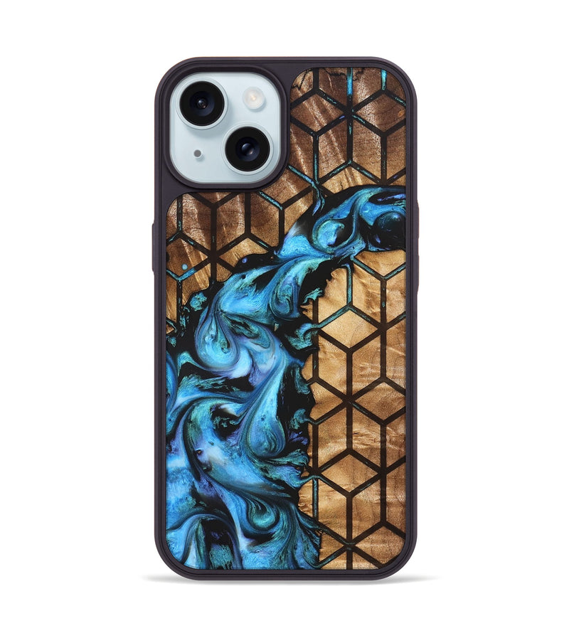 iPhone 15 Wood Phone Case - Milo (Pattern, 827538)
