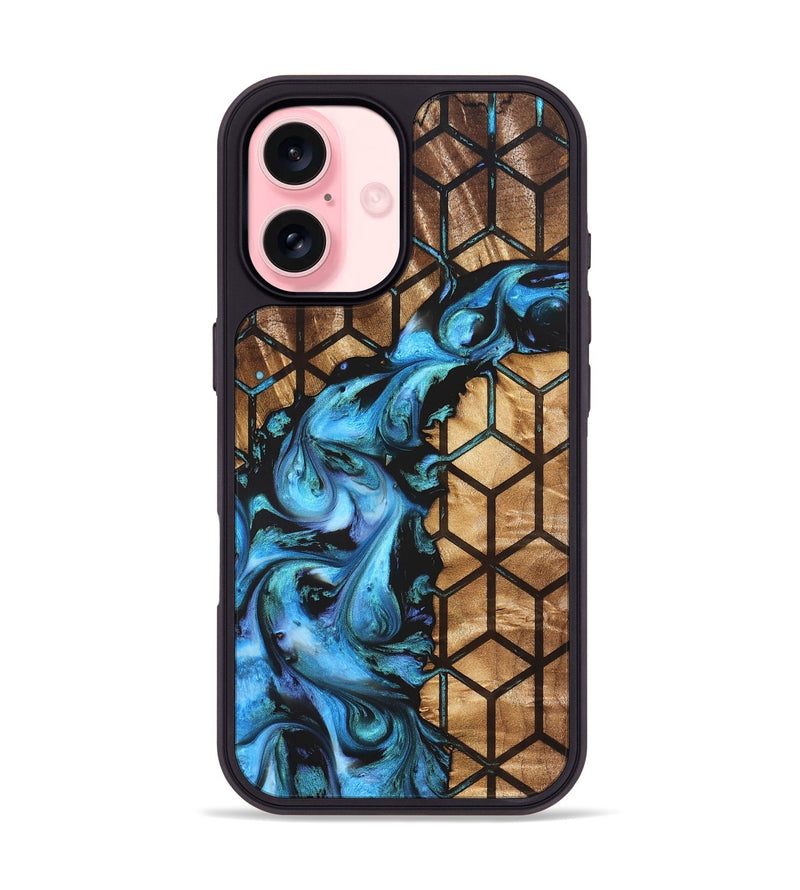 iPhone 16 Wood Phone Case - Milo (Pattern, 827538)