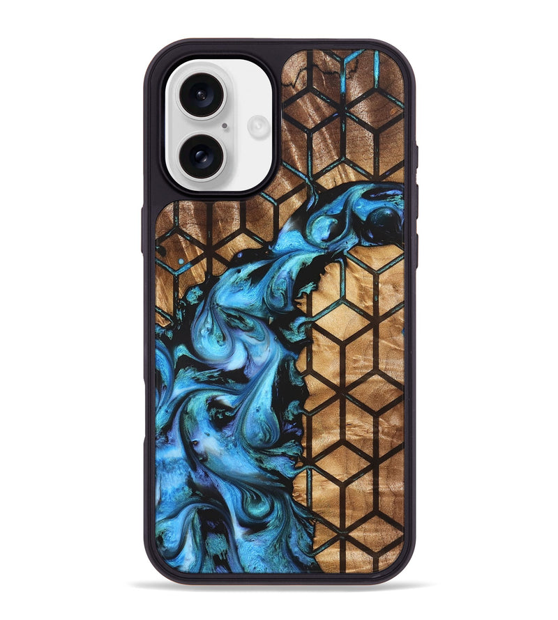 iPhone 16 Plus Wood Phone Case - Milo (Pattern, 827538)