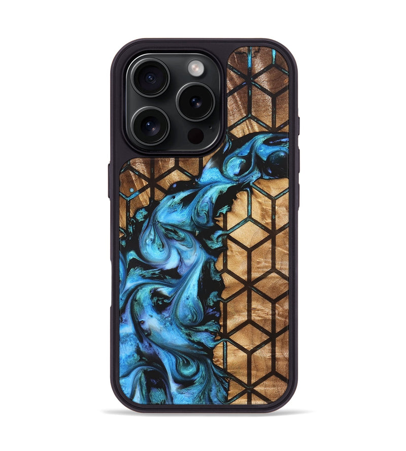 iPhone 16 Pro Wood Phone Case - Milo (Pattern, 827538)