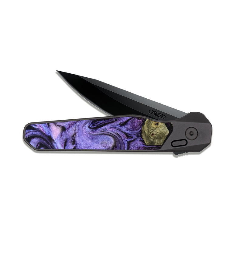 EDC Dark Slate Wood Pocket Knife - Octavia (Pattern, 827539)