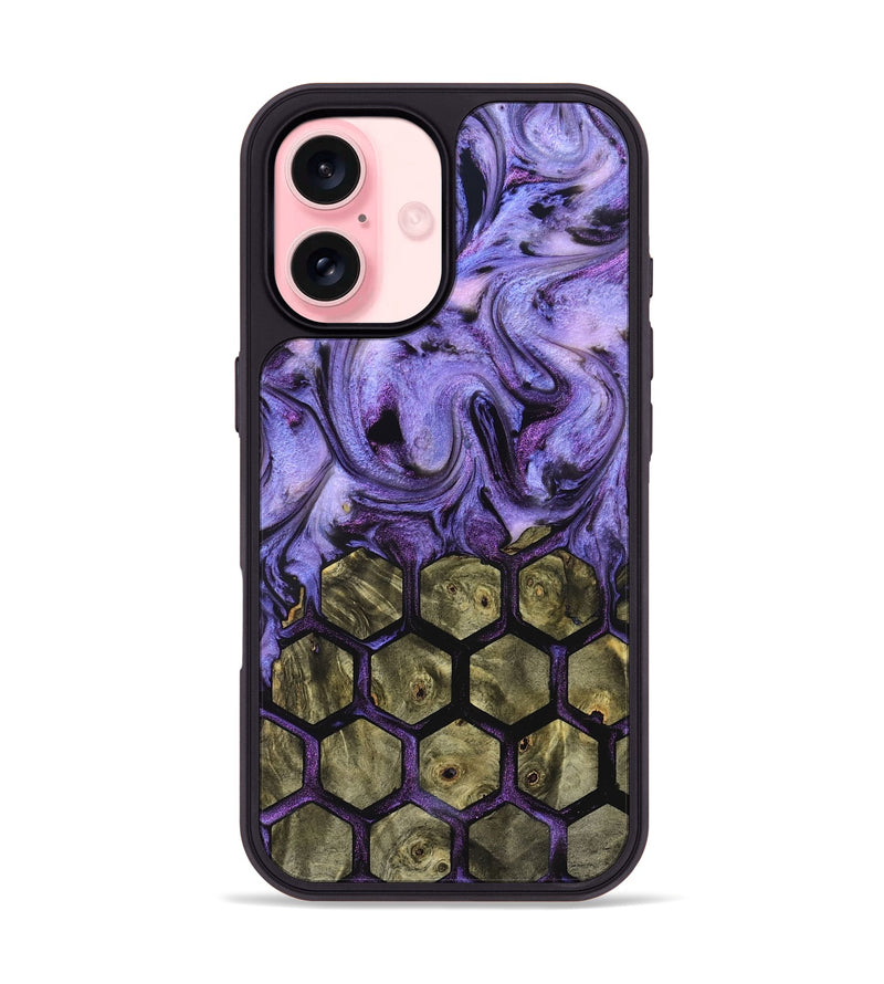 iPhone 16 Wood Phone Case - Octavia (Pattern, 827539)