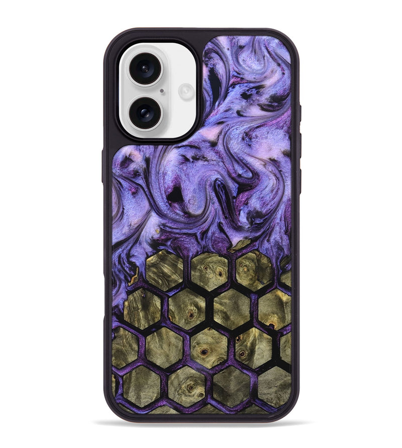 iPhone 16 Plus Wood Phone Case - Octavia (Pattern, 827539)