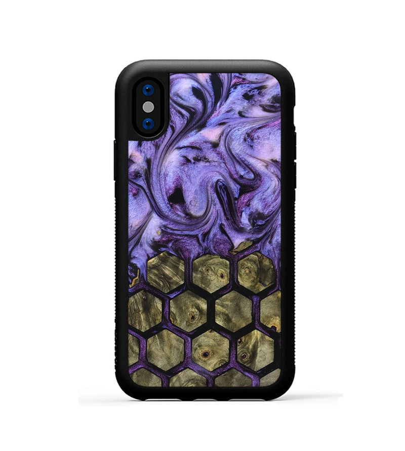 iPhone Xs Wood Phone Case - Octavia (Pattern, 827539)