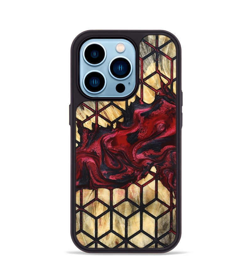 iPhone 14 Pro Wood Phone Case - Kaia (Pattern, 827540)