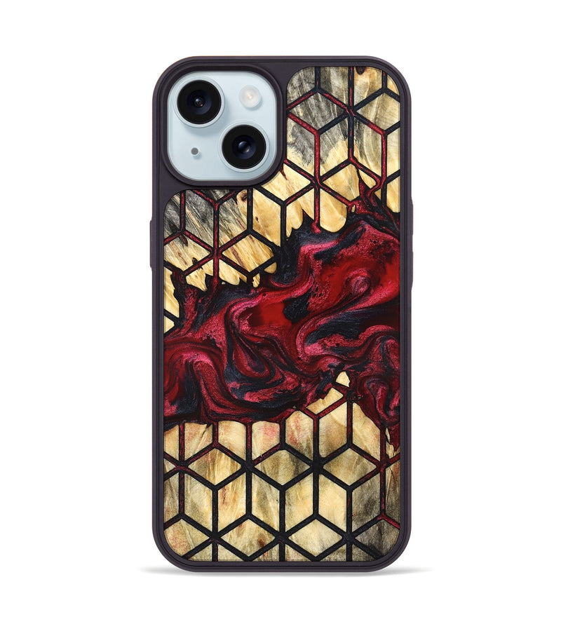iPhone 15 Wood Phone Case - Kaia (Pattern, 827540)