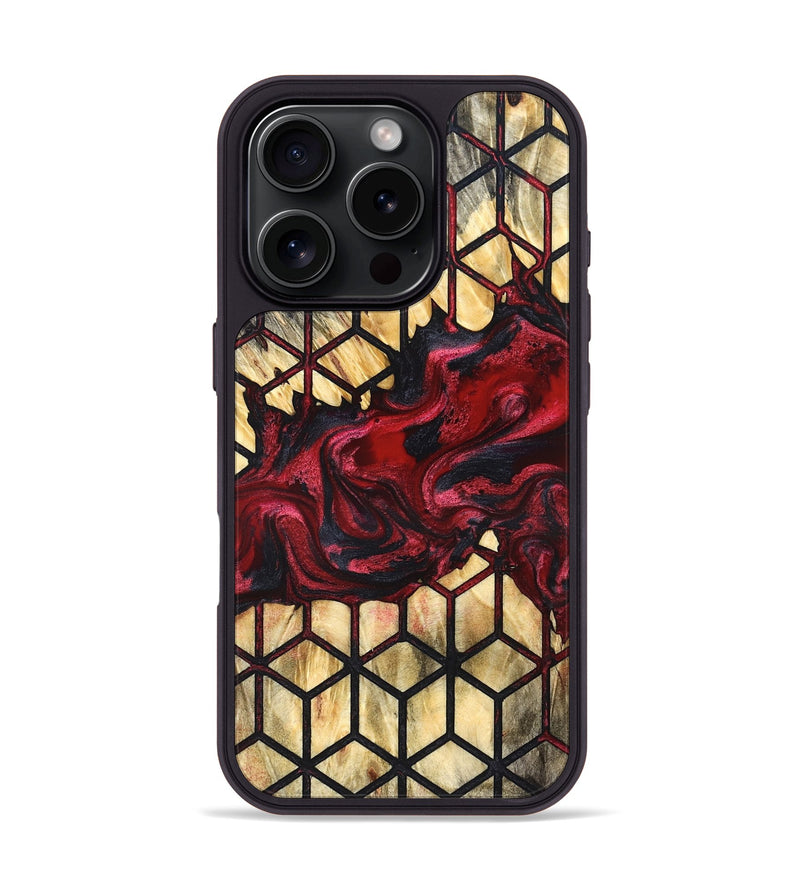 iPhone 16 Pro Wood Phone Case - Kaia (Pattern, 827540)