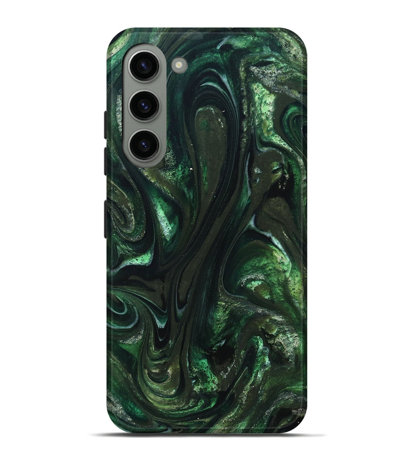 Galaxy S23 Plus ResinArt Live Edge Phone Case - Alivia (Green, 827541)
