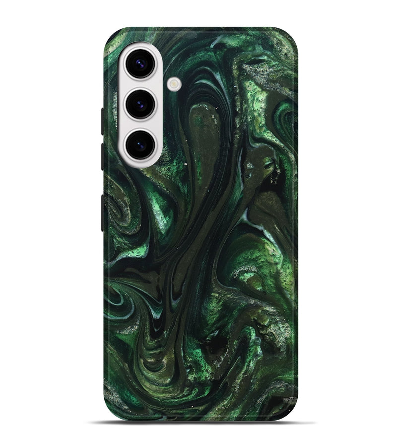 Galaxy S25 Plus ResinArt Live Edge Phone Case - Alivia (Green, 827541)