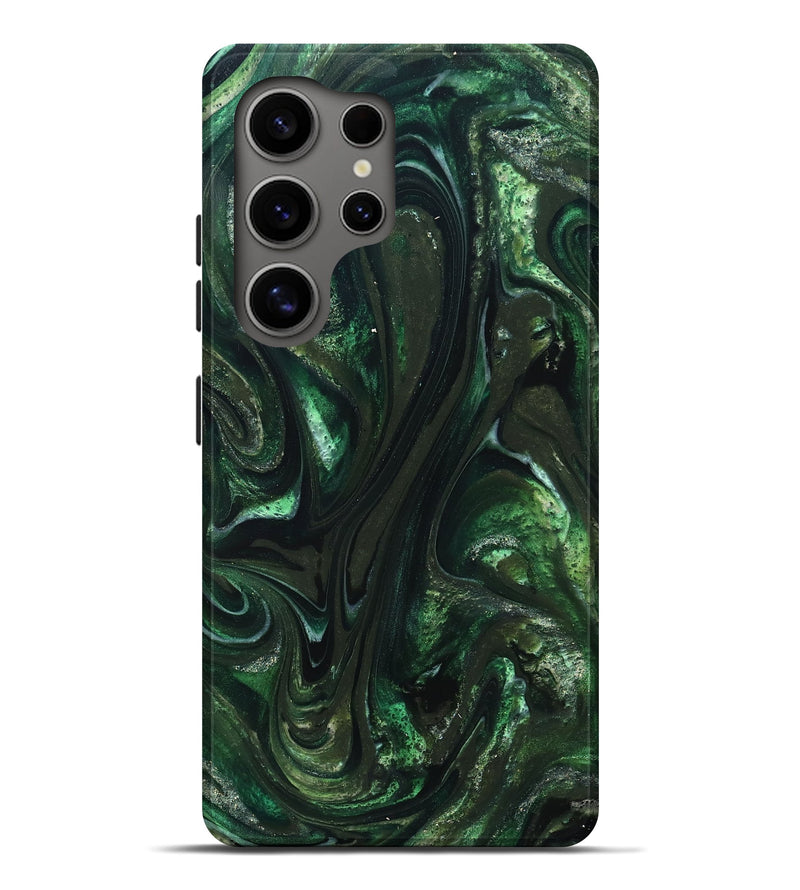 Galaxy S25 Ultra ResinArt Live Edge Phone Case - Alivia (Green, 827541)