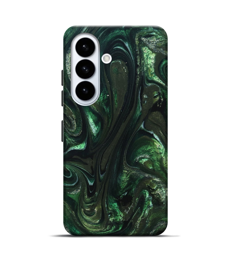 Galaxy S26 ResinArt Live Edge Phone Case - Alivia (Green, 827541)