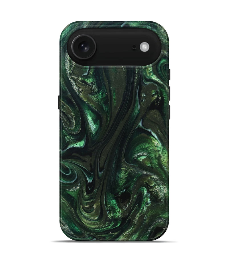 iPhone 17 Air ResinArt Live Edge Phone Case - Alivia (Green, 827541)