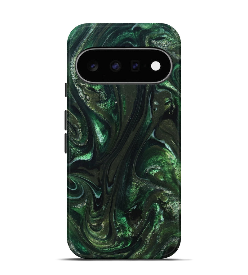 Pixel 11 ResinArt Live Edge Phone Case - Alivia (Green, 827541)