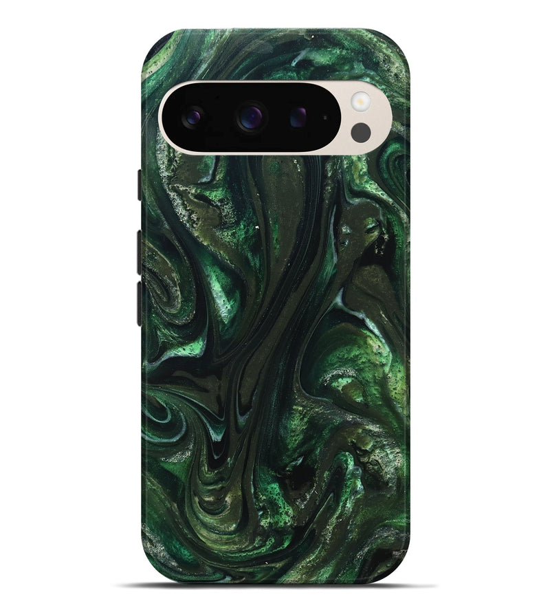 Pixel 9 Pro XL ResinArt Live Edge Phone Case - Alivia (Green, 827541)
