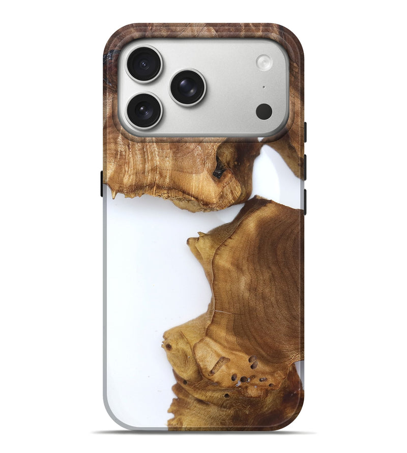 iPhone 17 Pro Max Wood Live Edge Phone Case - Kaysen (Clear, 827542)