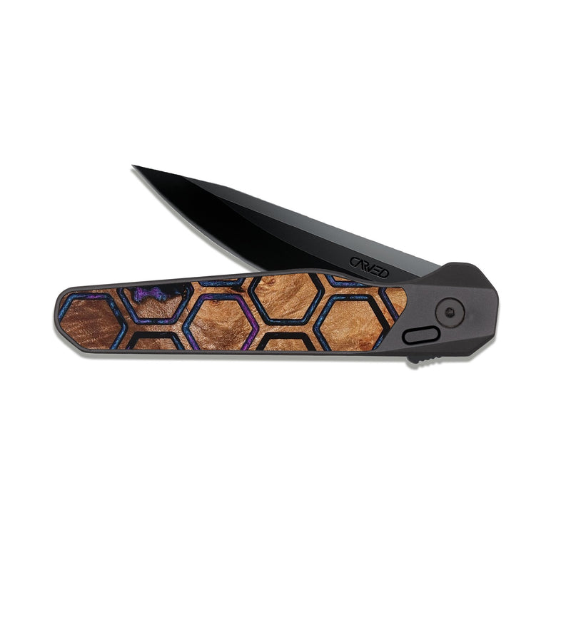 EDC Dark Slate Wood Pocket Knife - Leone (Pattern, 827545)