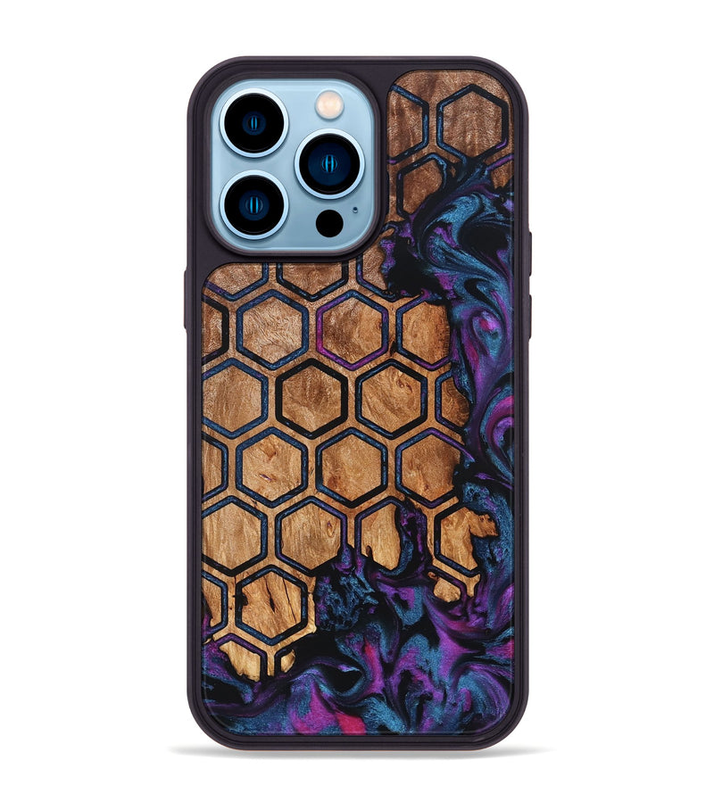 iPhone 14 Pro Max Wood Phone Case - Leone (Pattern, 827545)
