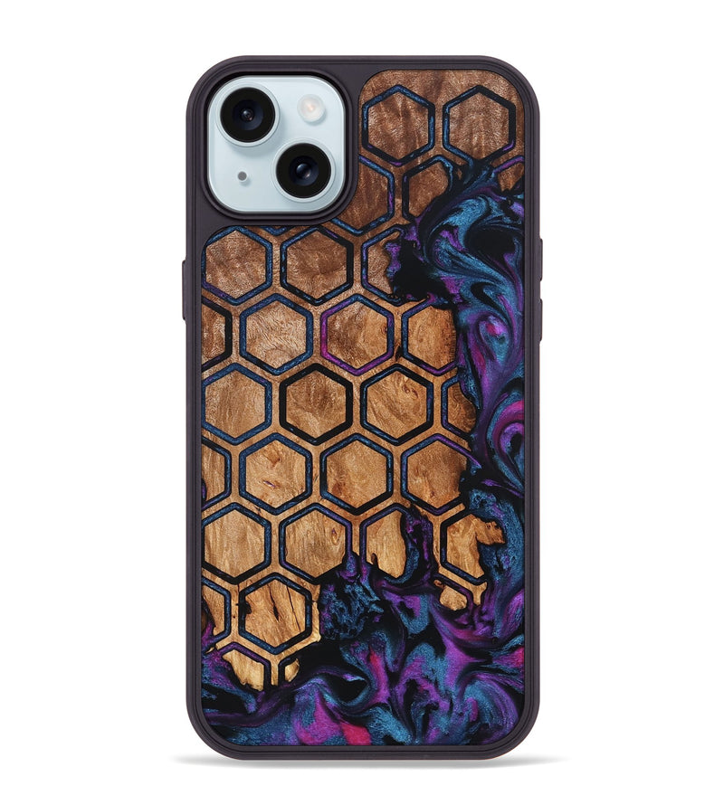 iPhone 15 Plus Wood Phone Case - Leone (Pattern, 827545)