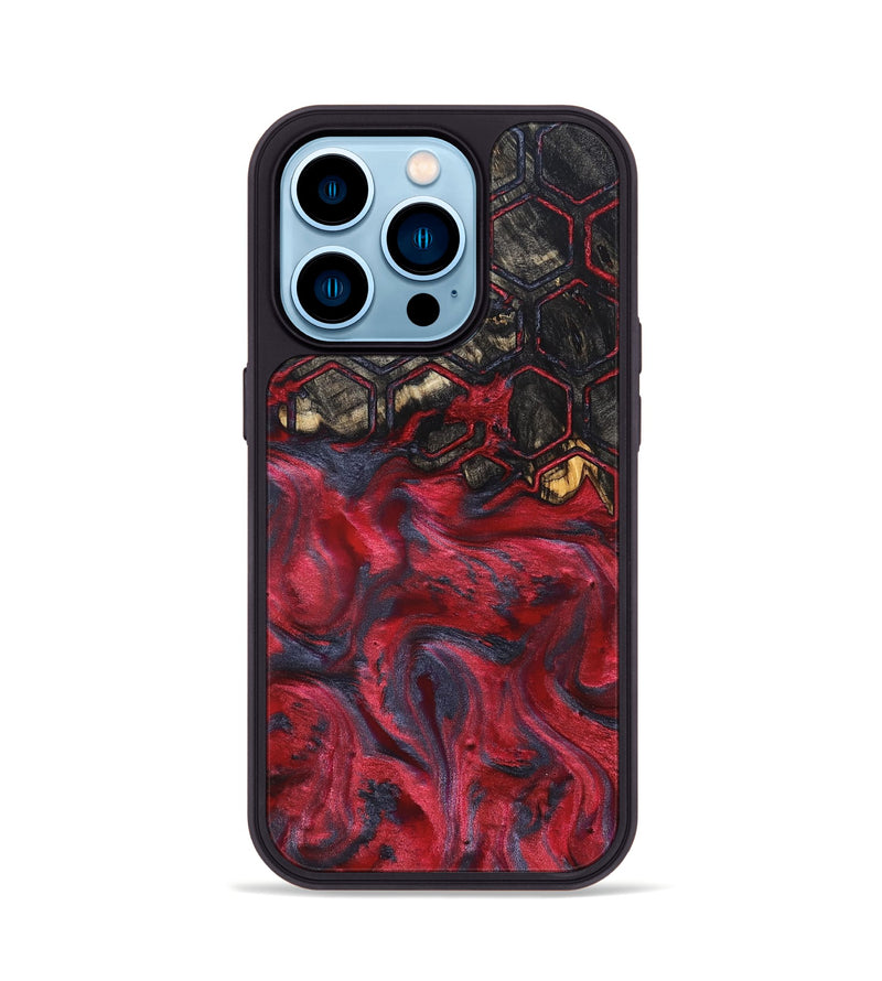 iPhone 14 Pro Wood Phone Case - Robbin (Pattern, 827548)