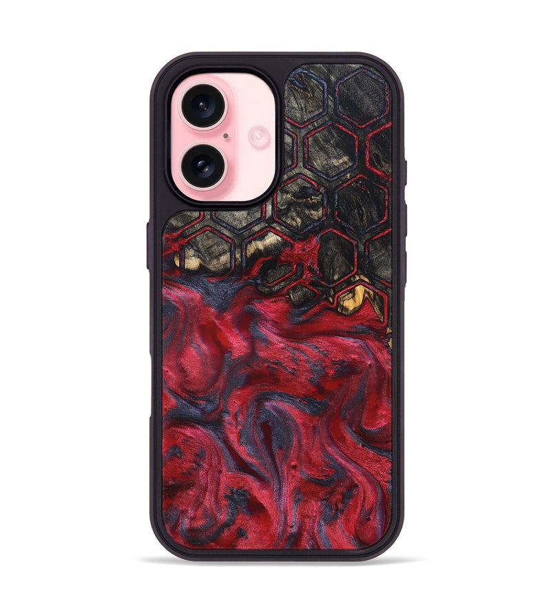 iPhone 16 Wood Phone Case - Robbin (Pattern, 827548)