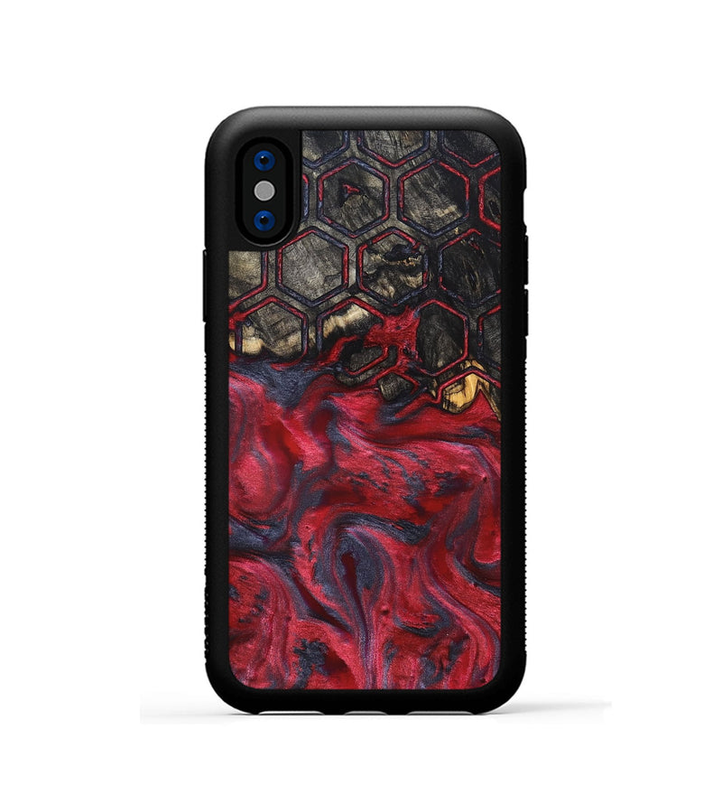 iPhone Xs Wood Phone Case - Robbin (Pattern, 827548)