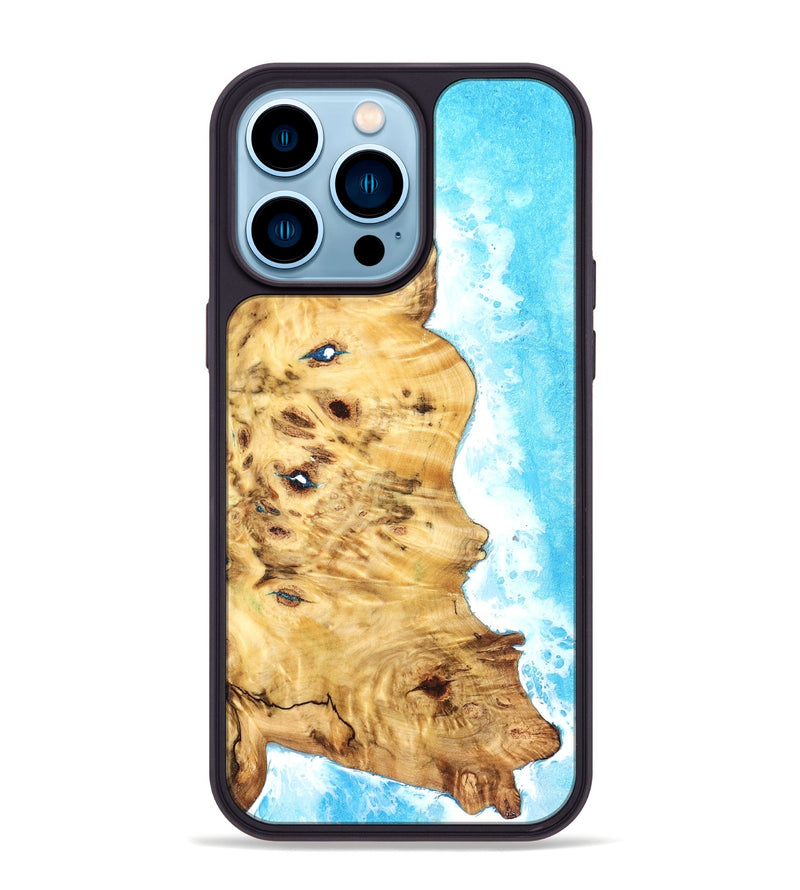 iPhone 14 Pro Max Wood Phone Case - Halle (Coastal, 827551)