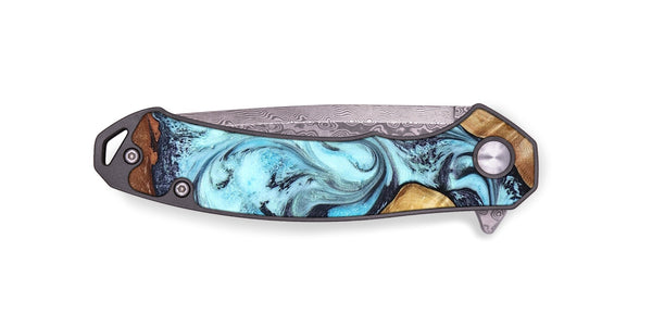 EDC Wood Pocket Knife - Earline (Blue, 827567)