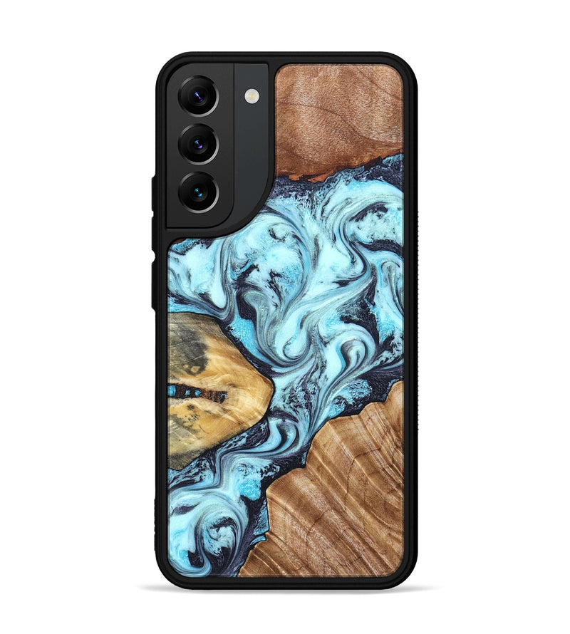 Galaxy S22 Plus Wood Phone Case - Earline (Blue, 827567)