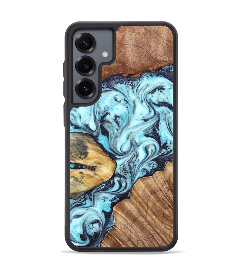 Galaxy S25 Plus Wood Phone Case - Earline (Blue, 827567)