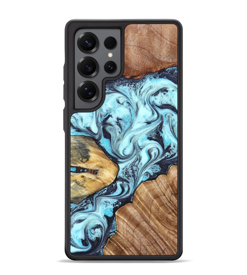 Galaxy S25 Ultra Wood Phone Case - Earline (Blue, 827567)