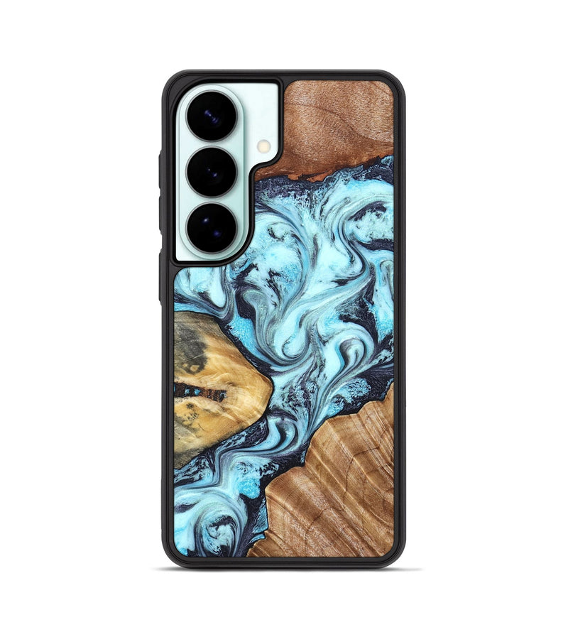 Galaxy S26 Wood Phone Case - Earline (Blue, 827567)
