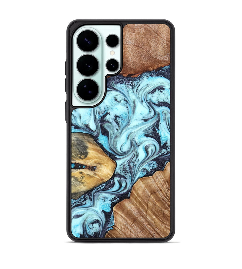 Galaxy S26 Ultra Wood Phone Case - Earline (Blue, 827567)