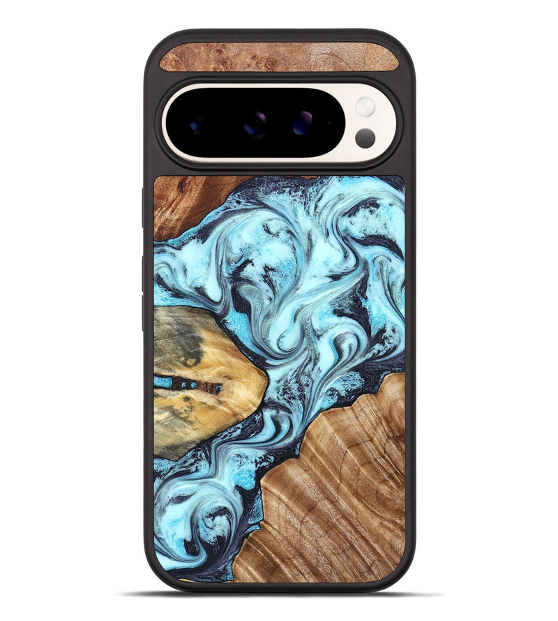 Pixel 10 Pro XL Wood Phone Case - Earline (Blue, 827567)