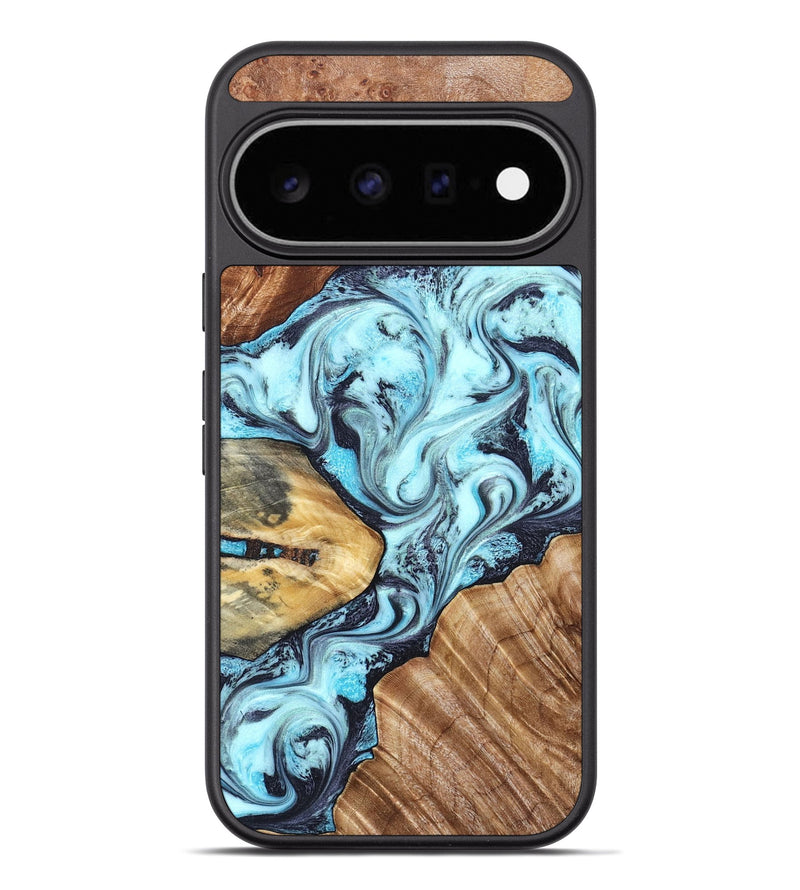 Pixel 11 Pro XL Wood Phone Case - Earline (Blue, 827567)