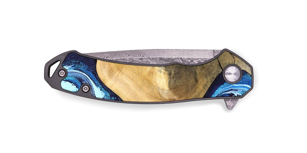 EDC Wood Pocket Knife - Zakary (Blue, 827568)