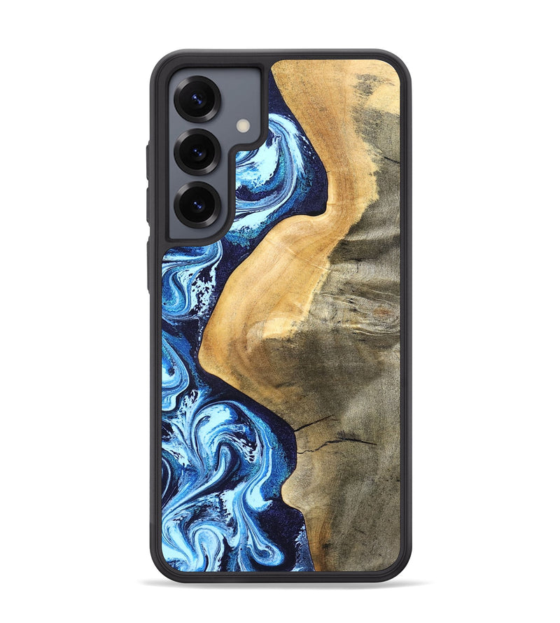Galaxy S25 Plus Wood Phone Case - Zakary (Blue, 827568)