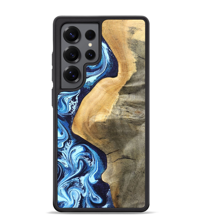 Galaxy S25 Ultra Wood Phone Case - Zakary (Blue, 827568)