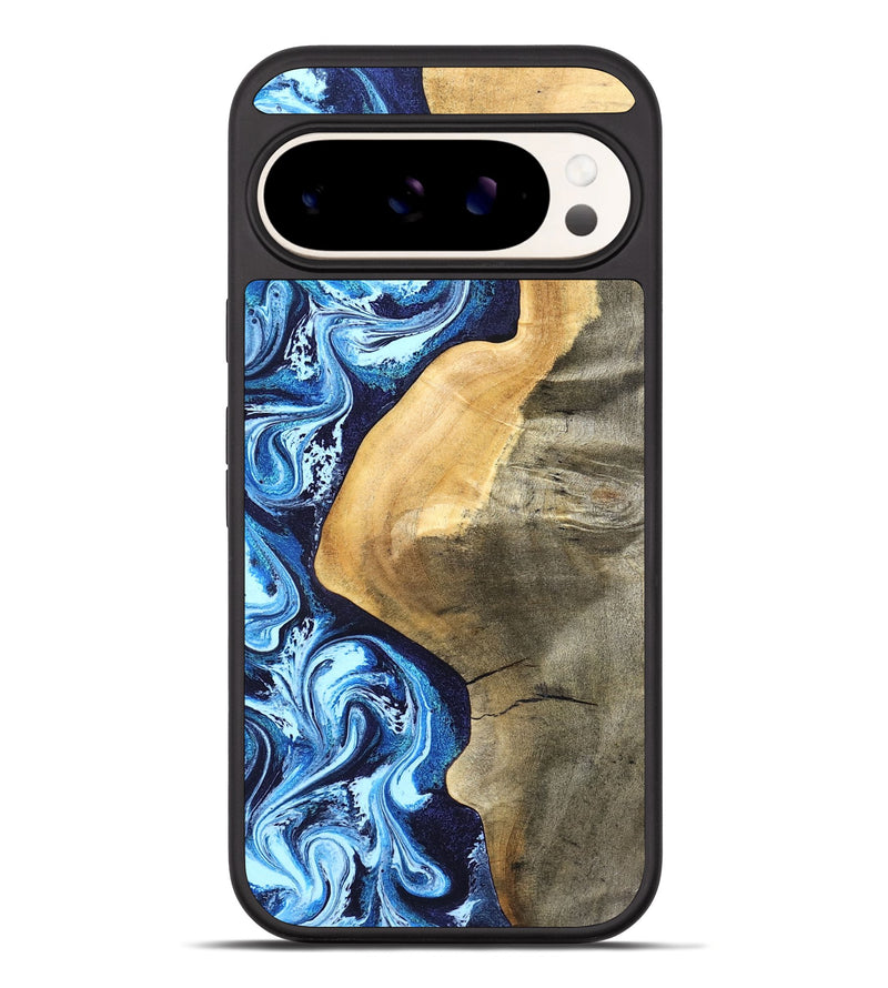 Pixel 10 Pro XL Wood Phone Case - Zakary (Blue, 827568)