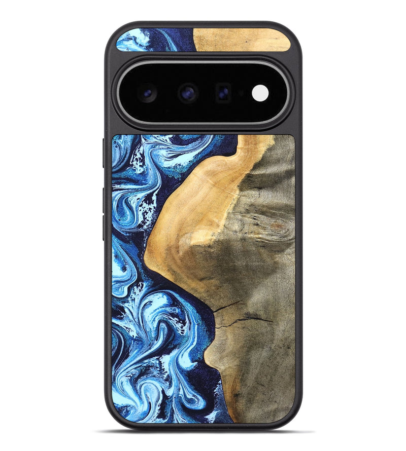 Pixel 11 Pro XL Wood Phone Case - Zakary (Blue, 827568)