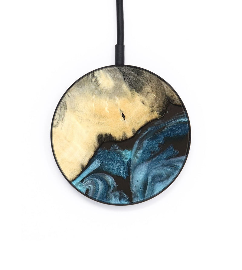 Circle Wood Wireless Charger - Rodney (Blue, 827569)