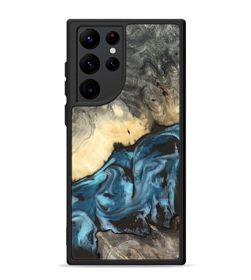 Galaxy S22 Ultra Wood Phone Case - Rodney (Blue, 827569)