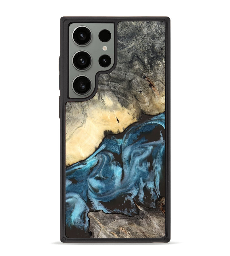Galaxy S23 Ultra Wood Phone Case - Rodney (Blue, 827569)