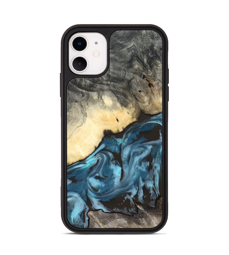 iPhone 11 Wood Phone Case - Rodney (Blue, 827569)