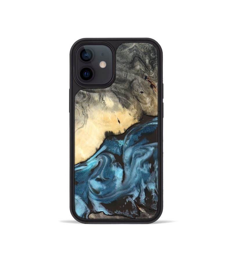 iPhone 12 mini Wood Phone Case - Rodney (Blue, 827569)
