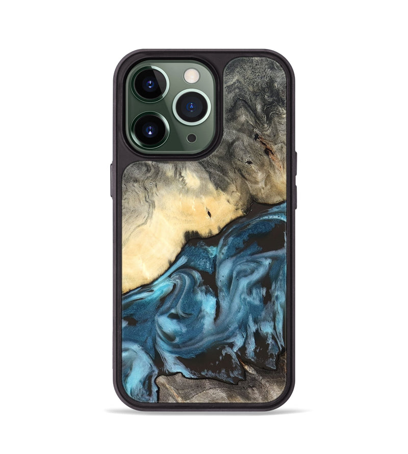 iPhone 13 Pro Wood Phone Case - Rodney (Blue, 827569)