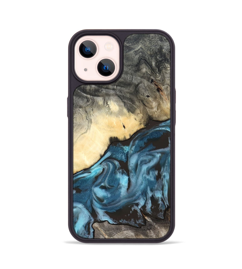 iPhone 14 Wood Phone Case - Rodney (Blue, 827569)