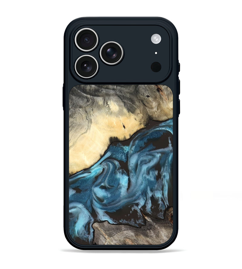 iPhone 17 Pro Max Wood Phone Case - Rodney (Blue, 827569)